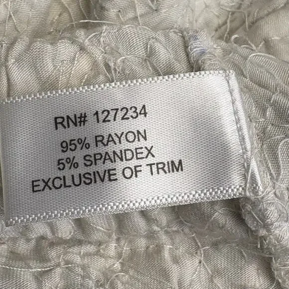 Boston Proper Gold Aqua Gem Embellished Beach Wedding Guest Tank Womens Sz S - Picture 6 of 7